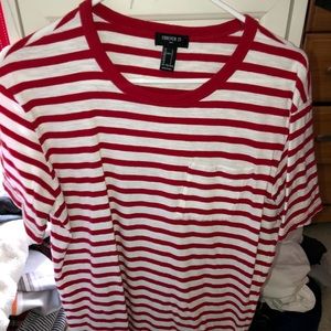 Red and White Striped Shirt